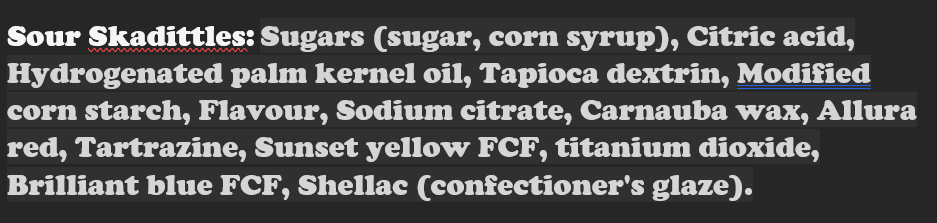 Freeze-Dried Sour Skadittles Medium