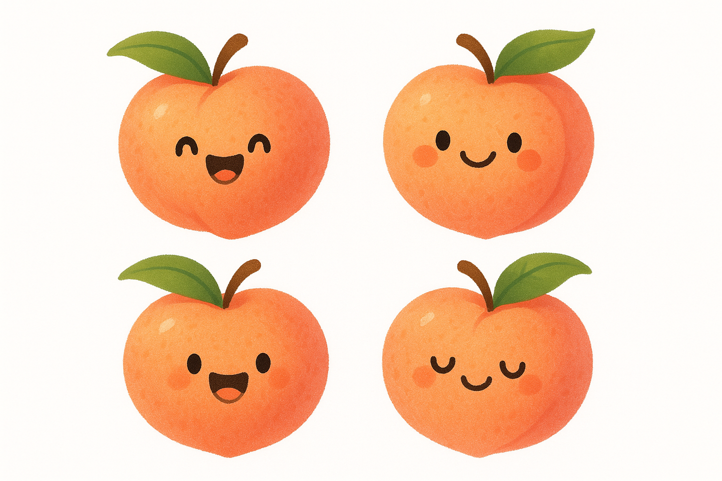 cartoon peaches