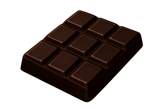 Dark chocolate bar emoji