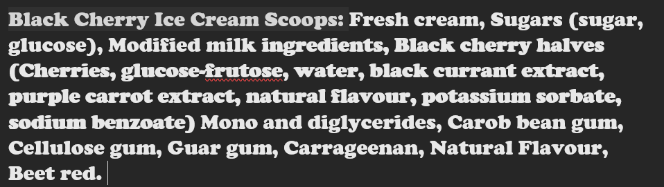 Freeze-Dried Black Cherry Ice Cream Scoops