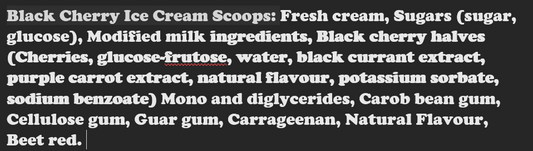 Freeze-Dried Black Cherry Ice Cream Scoops