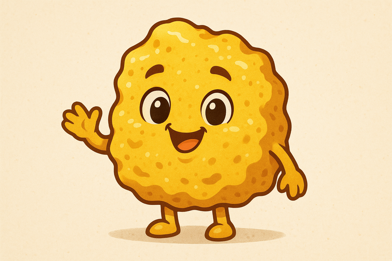 Cartoon Cheese Curd