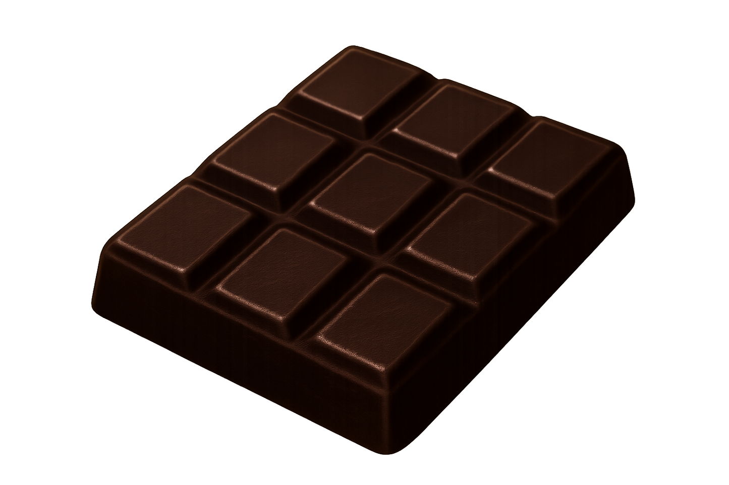 Dark chocolate bar emoji