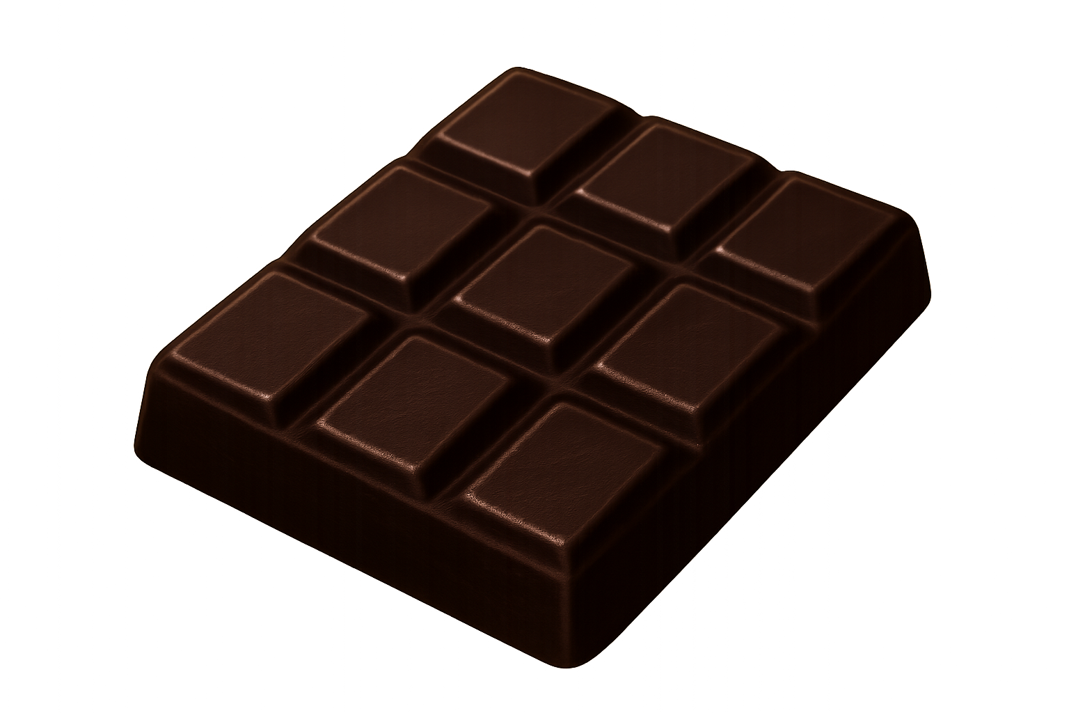 Dark chocolate bar emoji
